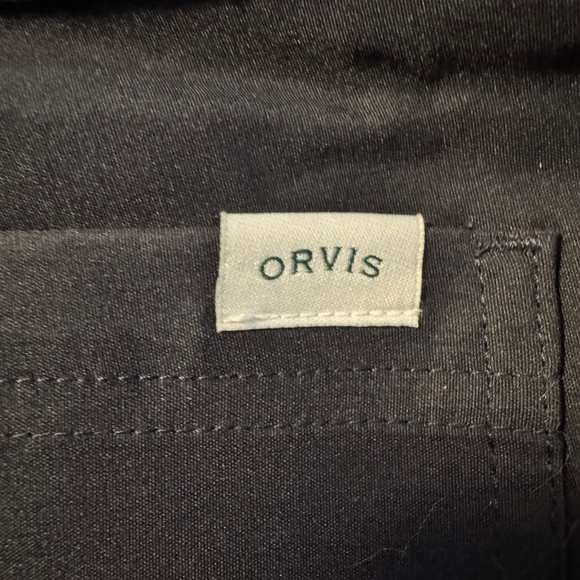 NWT Orvis Men's Fleece Lined Stretch Fabric Pants Black Size 38 x 30 - Picture 10 of 14